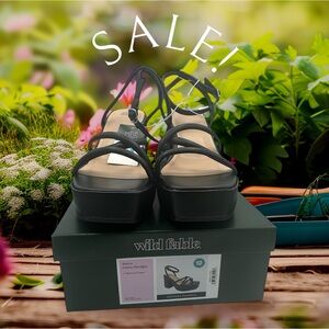 Astro Wedge Heels Black Size 12